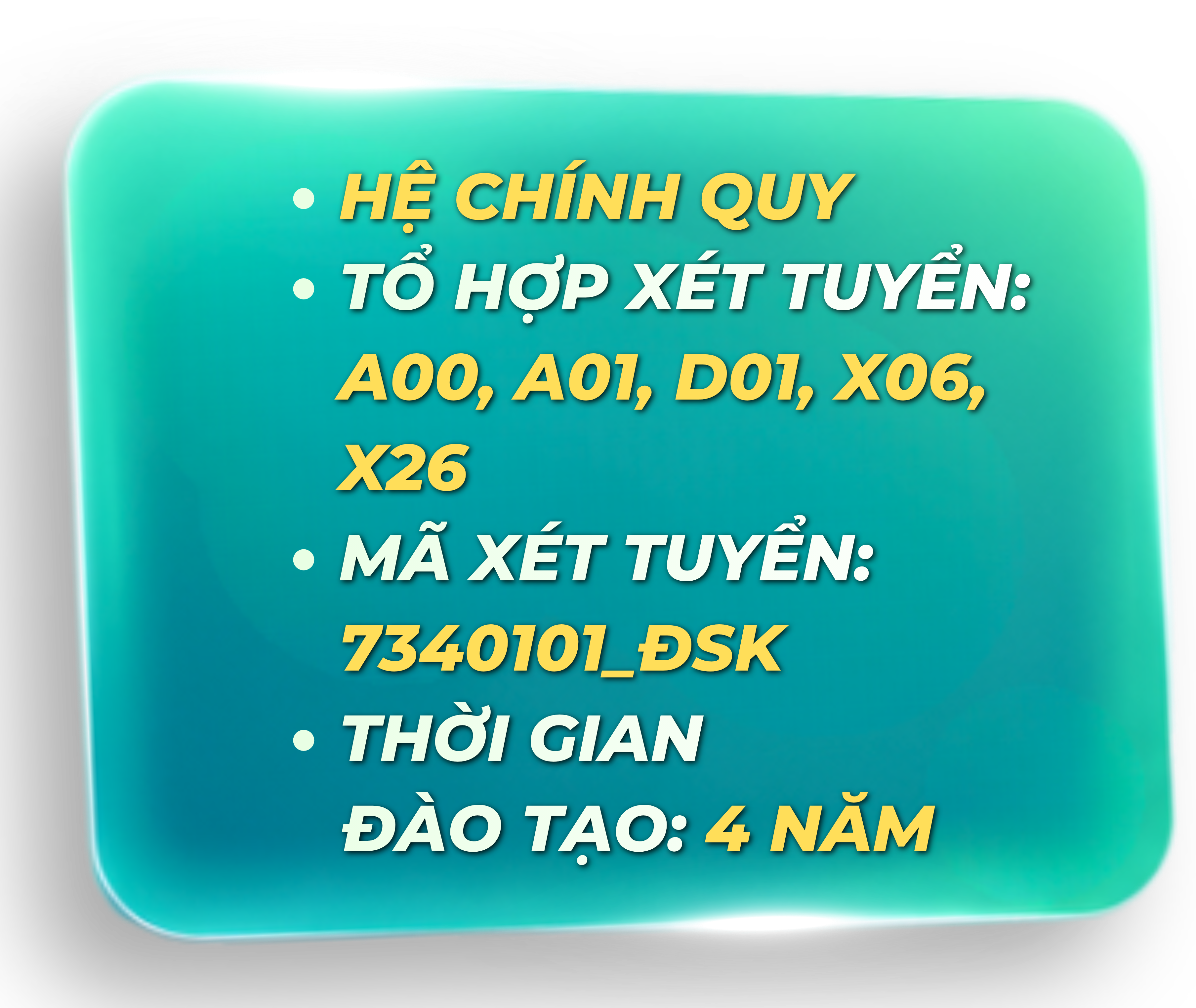 Thông tin tuyển sinh